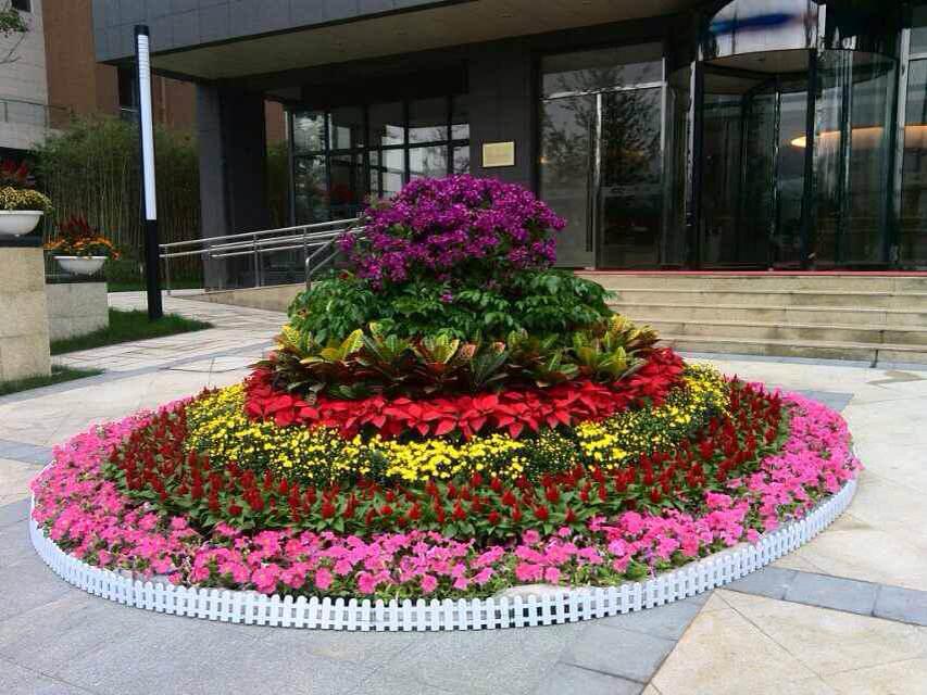 北京國慶節日花壇擺放